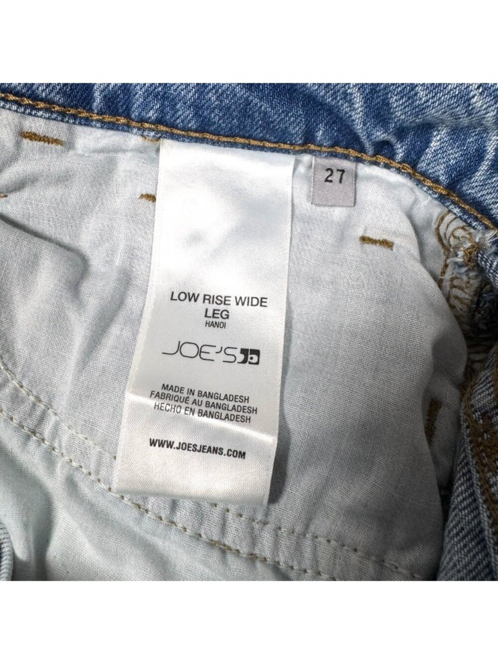 Joe's Jeans Low Rise Wide Leg Jeans 27 Light Wash Relaxed Grunge Minimalist - Picture 12 of 14